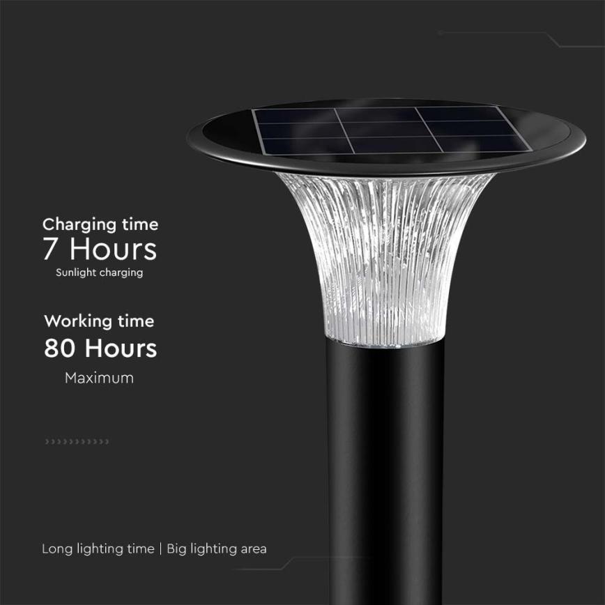Lâmpada Solar LED com sensor LED/15W/3,2V 4000K/6000K IP65 6000 mAh