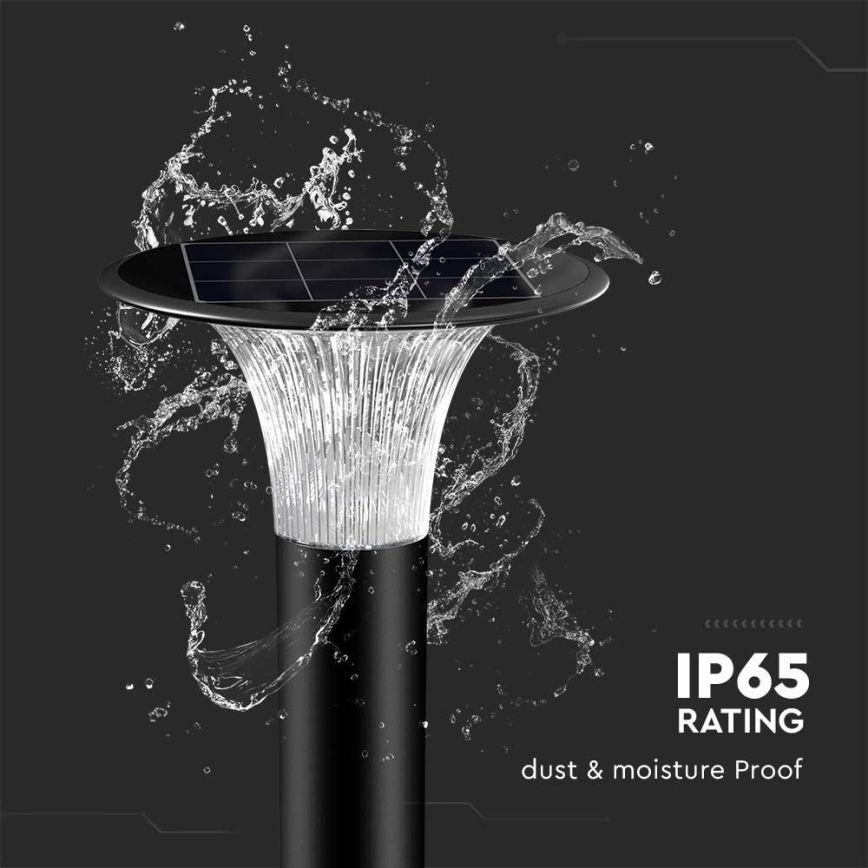 Lâmpada Solar LED com sensor LED/15W/3,2V 4000K/6000K IP65 6000 mAh