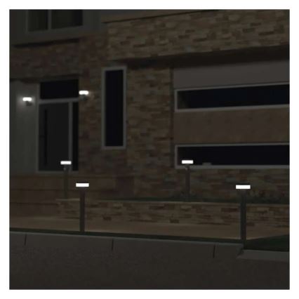 Lâmpada Solar LED com sensor LED/2W/3,7V 1200 mAh IP44 50 cm