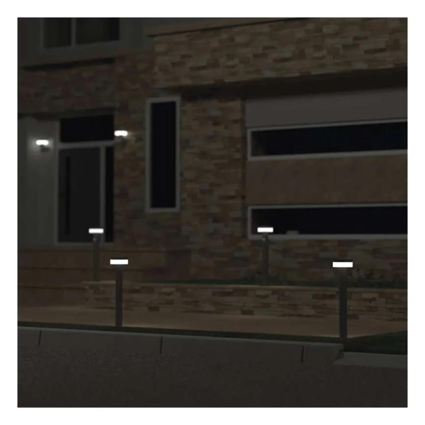 Lâmpada Solar LED com sensor LED/2W/3,7V 1200 mAh IP44 50 cm