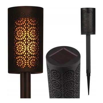 Lâmpada solar LED com sensor crepuscular LED/2V IP44 600 mAh