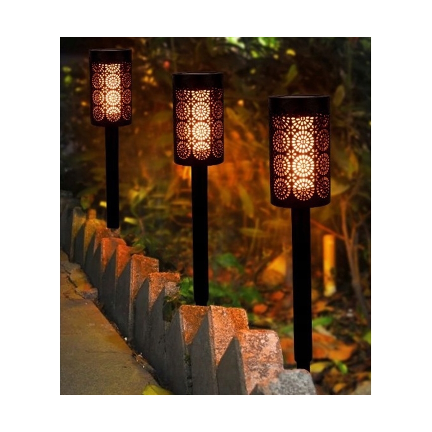 Lâmpada solar LED com sensor crepuscular LED/2V IP44 600 mAh