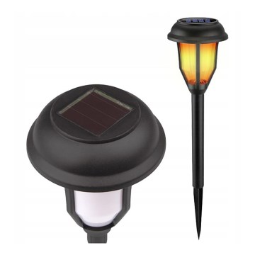 Lâmpada solar LED com sensor crepuscular LED/2V IP44 600 mAh