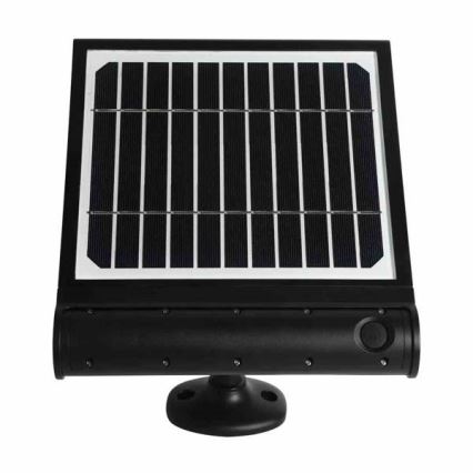 Luminária de parede solar LED com sensor de movimento e crepúsculo LED/8W/3,7V 4000 mAh 4000K IP65