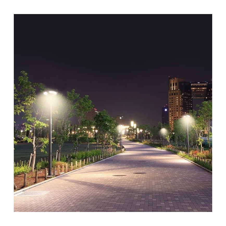 Luminária de Rua Solar LED com Sensor LED/10W/3,2V 6500K IP65 25000 mAh + controlo remoto