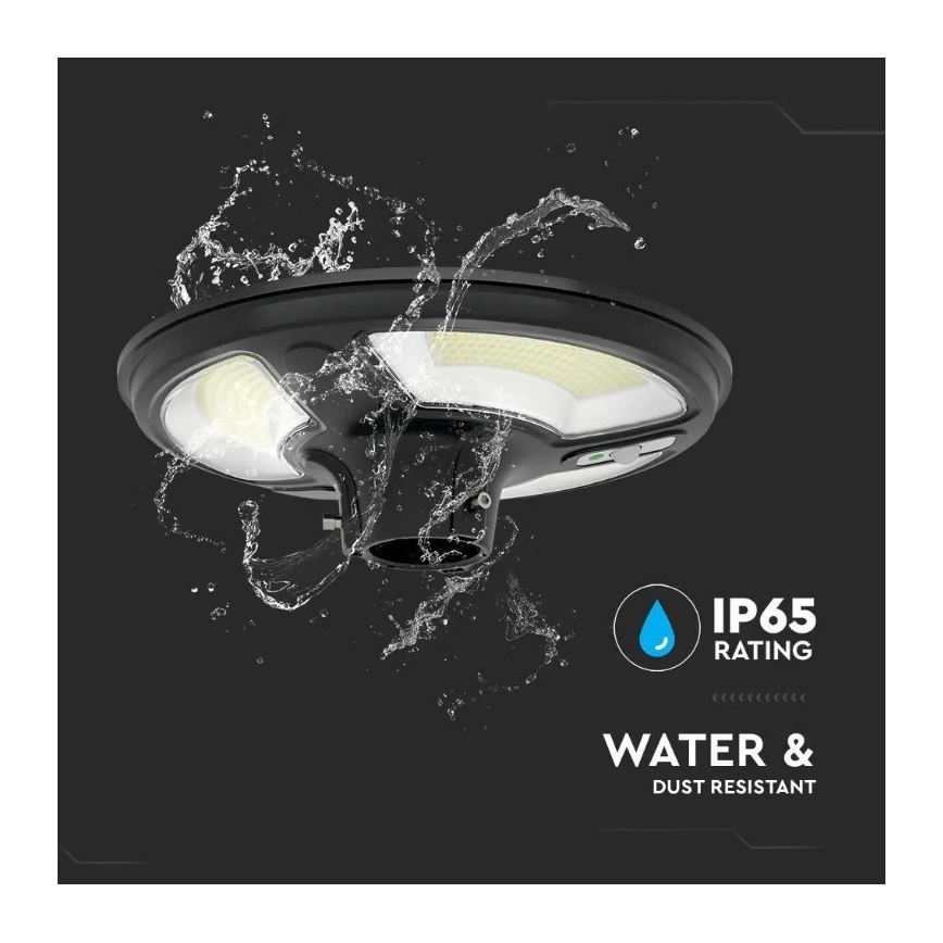 Luminária de Rua Solar LED com Sensor LED/10W/3,2V 6500K IP65 25000 mAh + controlo remoto