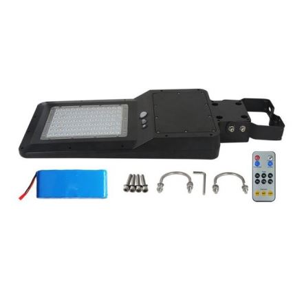 Luminária de Rua Solar LED com Sensor LED/40W/9,6V IP65 4000K + Controle Remoto