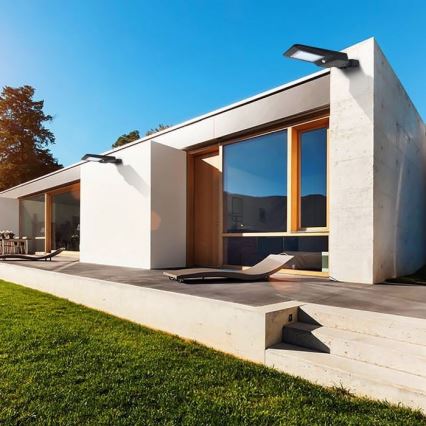 Luminária de Rua Solar LED com Sensor LED/40W/9,6V IP65 6000K 12000 mAh + controlo remoto