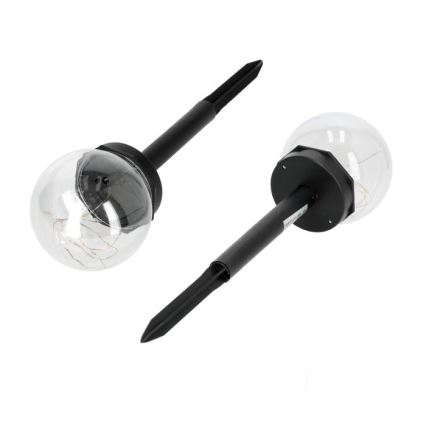 Lâmpada solar LED GLEAM LED/1,2V 3000K IP44 40 mAh transparente/preto