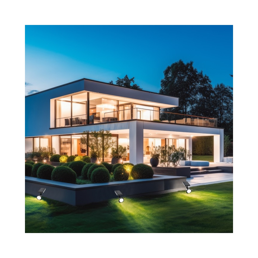 Lâmpada solar LED LANCE 3,7 V 6000 K IP44 1500 mAh