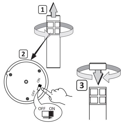 Lâmpada Solar LED MARK LED/1,2V 200 mAh IP44