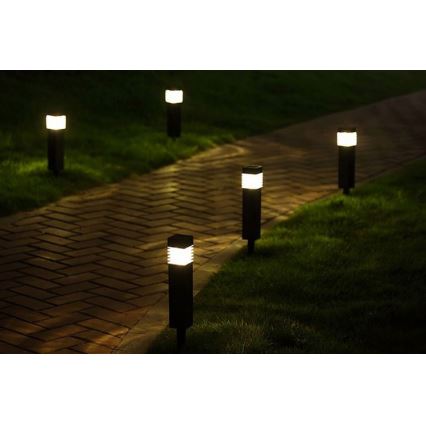 Lâmpada solar LED MARTIN LED/1,2V 150 mAh IP44 preta
