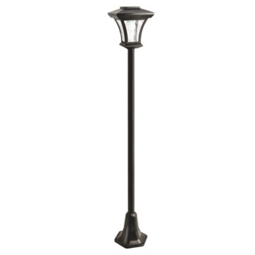 Lâmpada solar LED para exterior, 1,2 V, 1800 mAh, IP44, preta