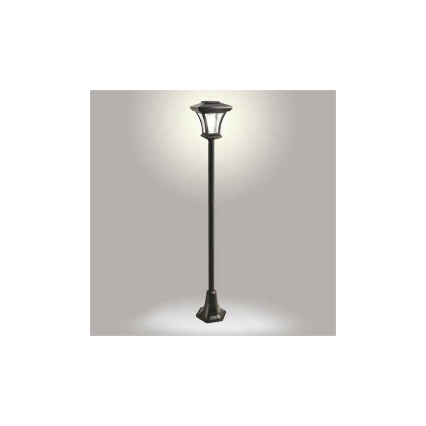 Lâmpada solar LED para exterior, 1,2 V, 1800 mAh, IP44, preta