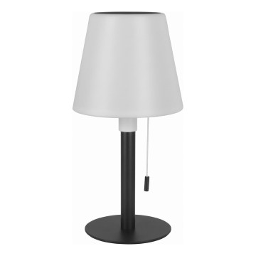 Lâmpada solar LED regulável LED/2W/5V USB 1200 mAh IP44 branca/preta