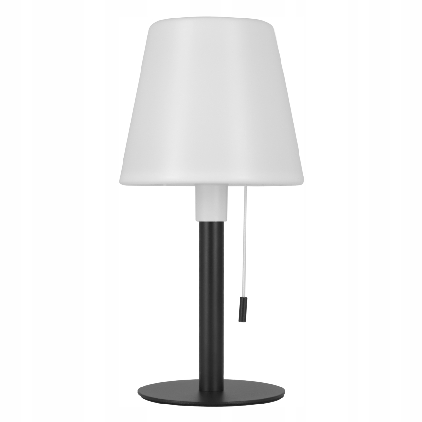 Lâmpada solar LED regulável LED/2W/5V USB 1200 mAh IP44 branca/preta