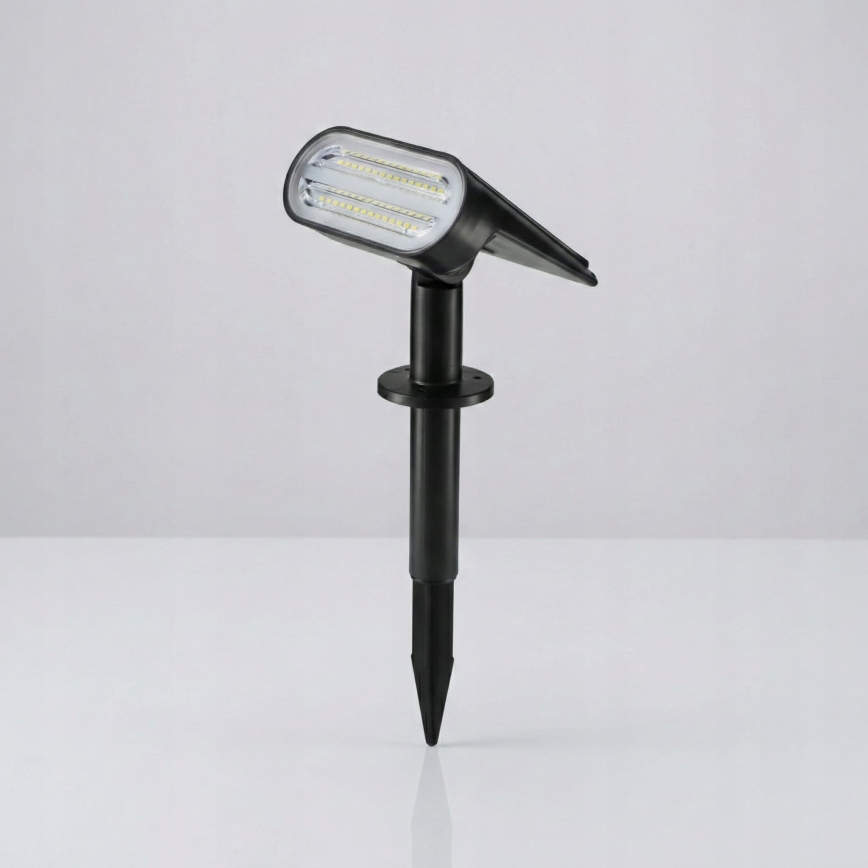 Lâmpada solar LED RGB 2 em 1 LED/3,7V 1200 mAh IP54 preta