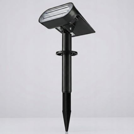 Lâmpada solar LED RGB 2 em 1 LED/3,7V 1200 mAh IP54 preta