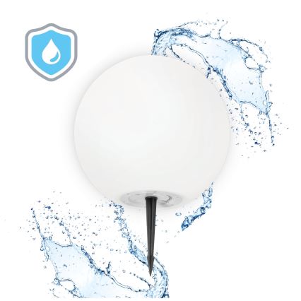 Lâmpada solar LED RGB regulável GARDEN BALL LED/5W/3,7V 3000K IP54 2200 mAh Ø 40 cm + controlo remoto