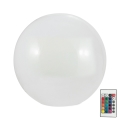 Lâmpada solar LED RGBW BALL LED/3,2V 500 mAh diâmetro 30 cm IP65 + controlo remoto