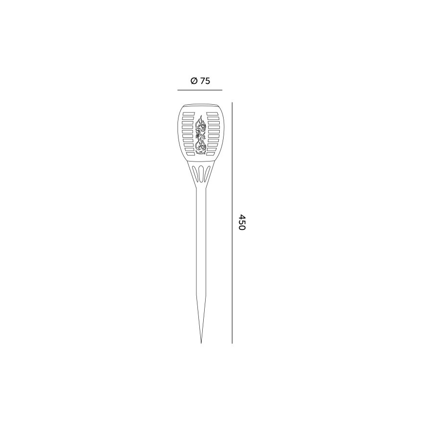 Lâmpada solar SPARKLE LED/1xAAA 1600K IP44 200 mAh