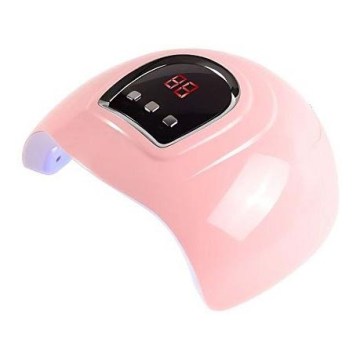 Lâmpada UV para unhas 54W/5V rosa