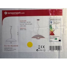 Lampenwelt - LED RGBW Candelabro suspenso com regulação ARTHUR 1xE27/10W/230V Wi-Fi