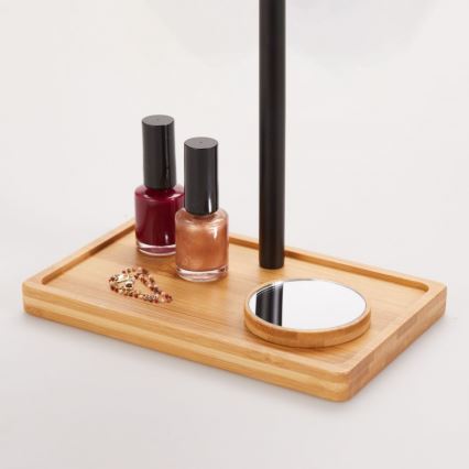 Lanaform - Espelho de maquilhagem com regulador de intensidade e iluminação LED 5V USB, em bambu