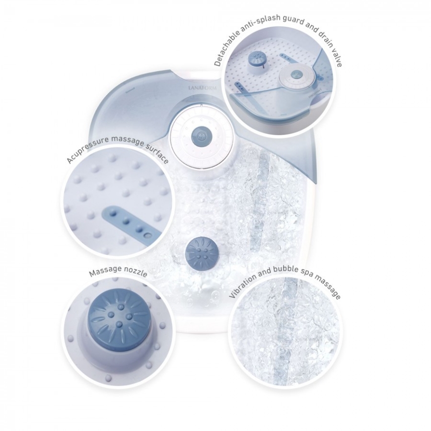 Lanaform - Spa de pés com massagem 60W/230V