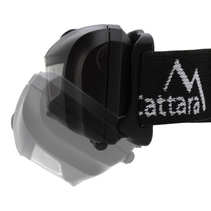 Lanterna de cabeça LED com luz vermelha LED/3W/3xAAA IP44 preta