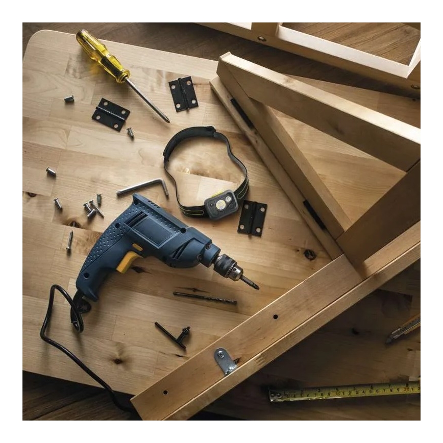 Lanterna de cabeça LED com regulação e com sensor GP DISCOVERY CHW54 LED/3xAAA IPX5