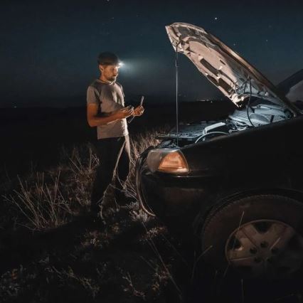 Lanterna de cabeça LED com regulação e com sensor GP DISCOVERY CHW54 LED/3xAAA IPX5