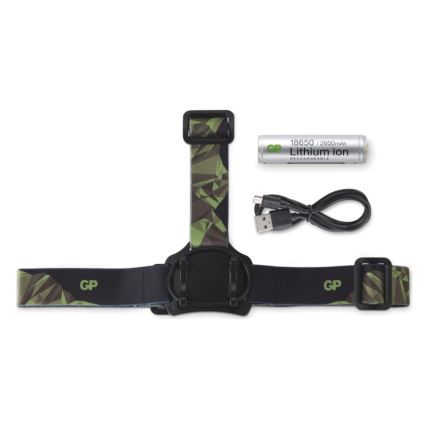 Lanterna de cabeça LED GP DISCOVERY CHR35 LED/3,7V/2600mAh