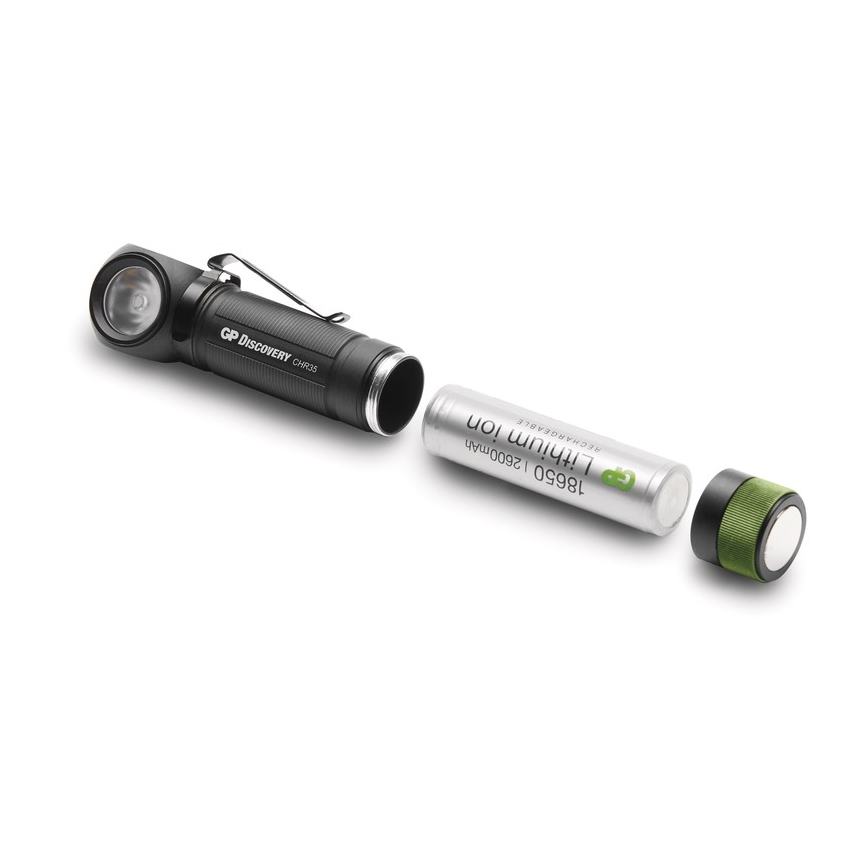 Lanterna de cabeça LED GP DISCOVERY CHR35 LED/3,7V/2600mAh