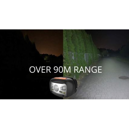 Lanterna de cabeça LED LED/3W/5V