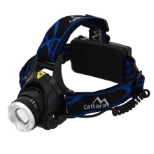 Lanterna de cabeça recarregável LED LED/6W/7,4V IP44 preto/azul