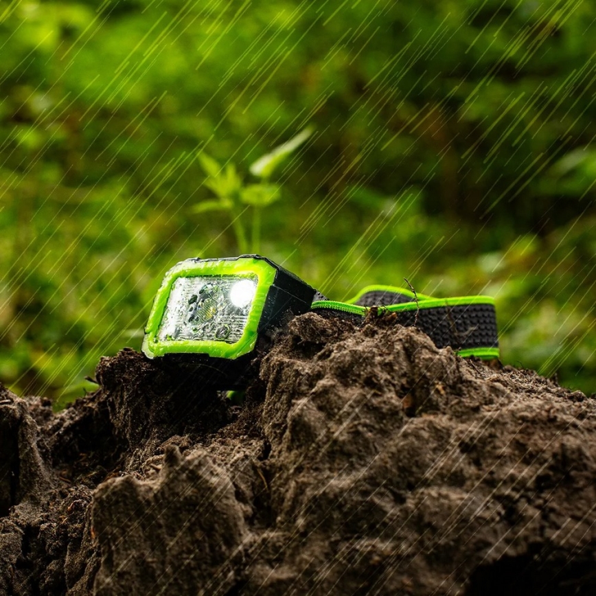 Lanterna frontal LED recarregável regulável com sensor LED/10W/5V IP66 750 lm 1500 mAh