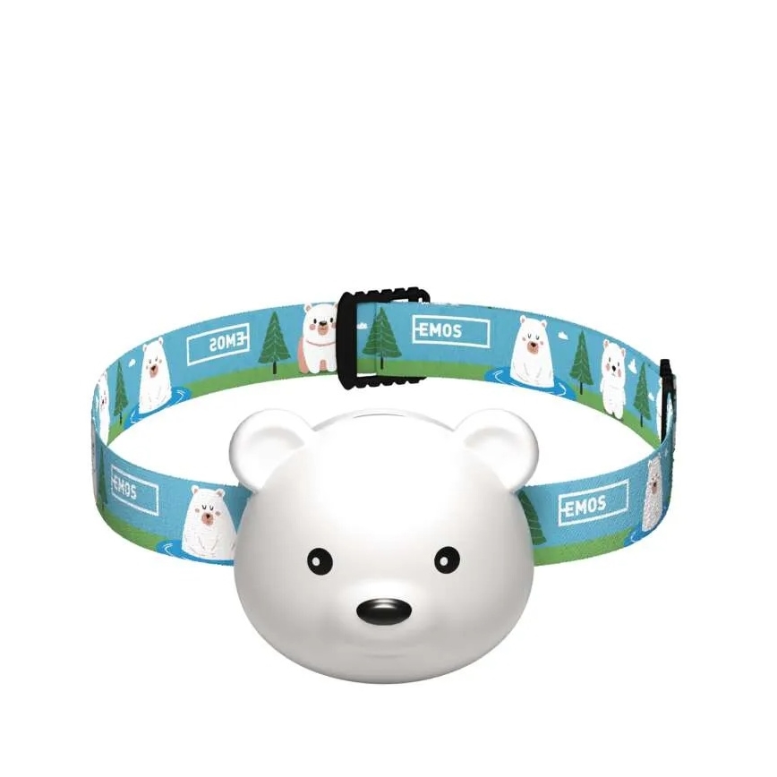 Lanterna de cabeça recarregável LED/USB 500 mAh — Urso