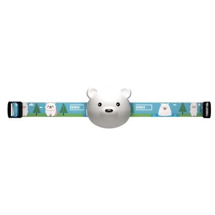 Lanterna de cabeça recarregável LED/USB 500 mAh — Urso