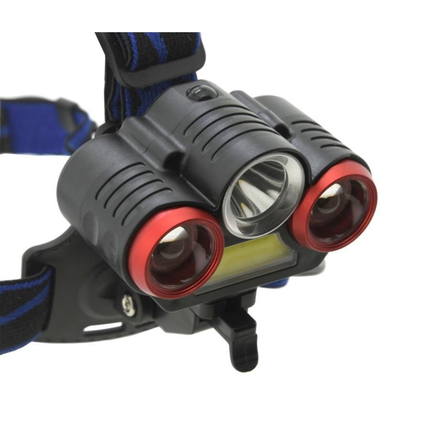 Lanterna de cabeça recarregável LED/USB 670lm 3000 mAh