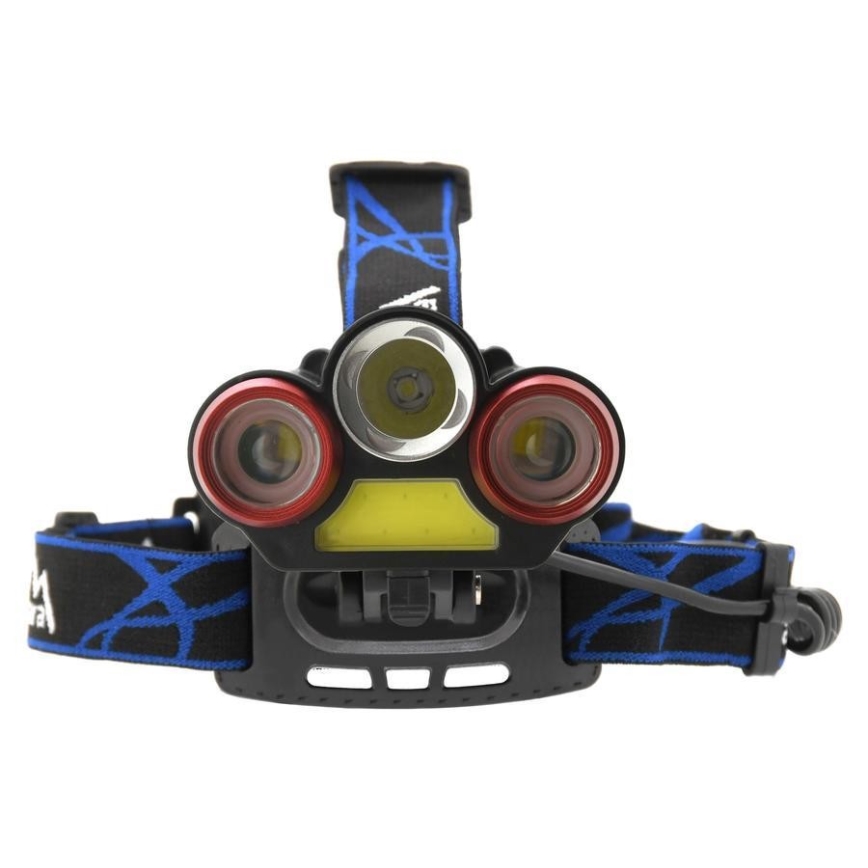 Lanterna de cabeça recarregável LED/USB 670lm 3000 mAh