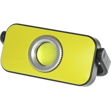 Lanterna de trabalho LED com função powerbank LED/4400 mAh IP44 amarela/preta