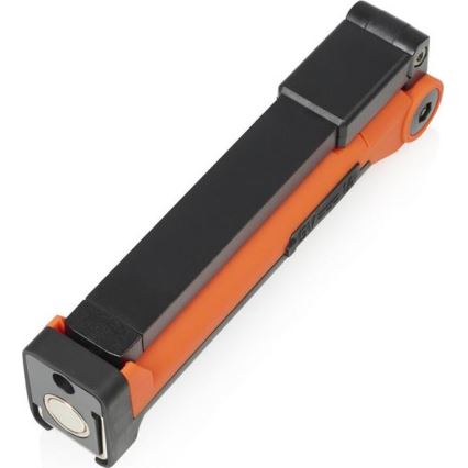 Lanterna de trabalho recarregável LED regulável LED/3W/5V 6500K 2000 mAh laranja/preto