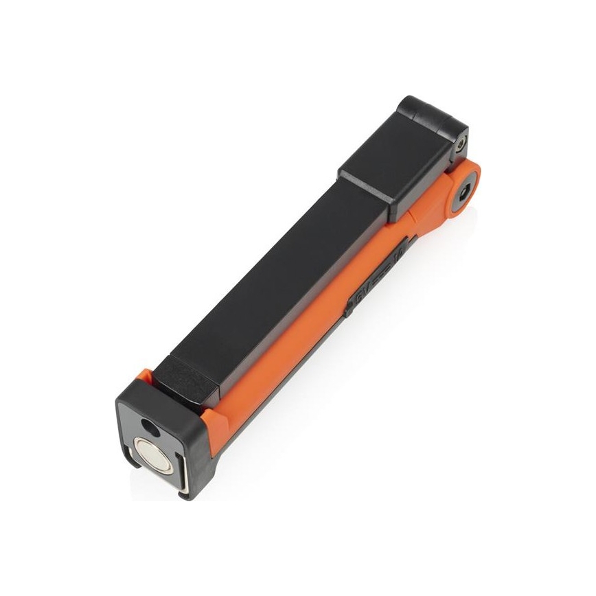 Lanterna de trabalho recarregável LED regulável LED/3W/5V 6500K 2000 mAh laranja/preto