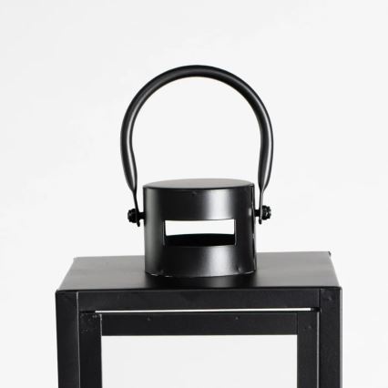 Lanterna decorativa 38 cm preta