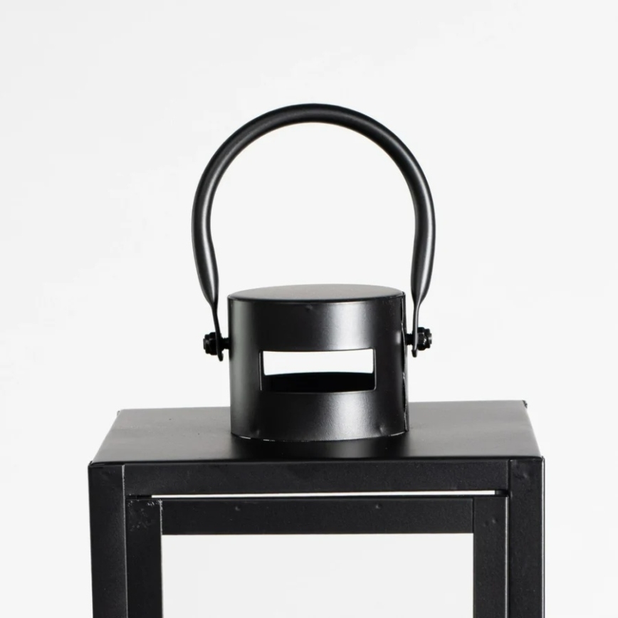 Lanterna decorativa 38 cm preta