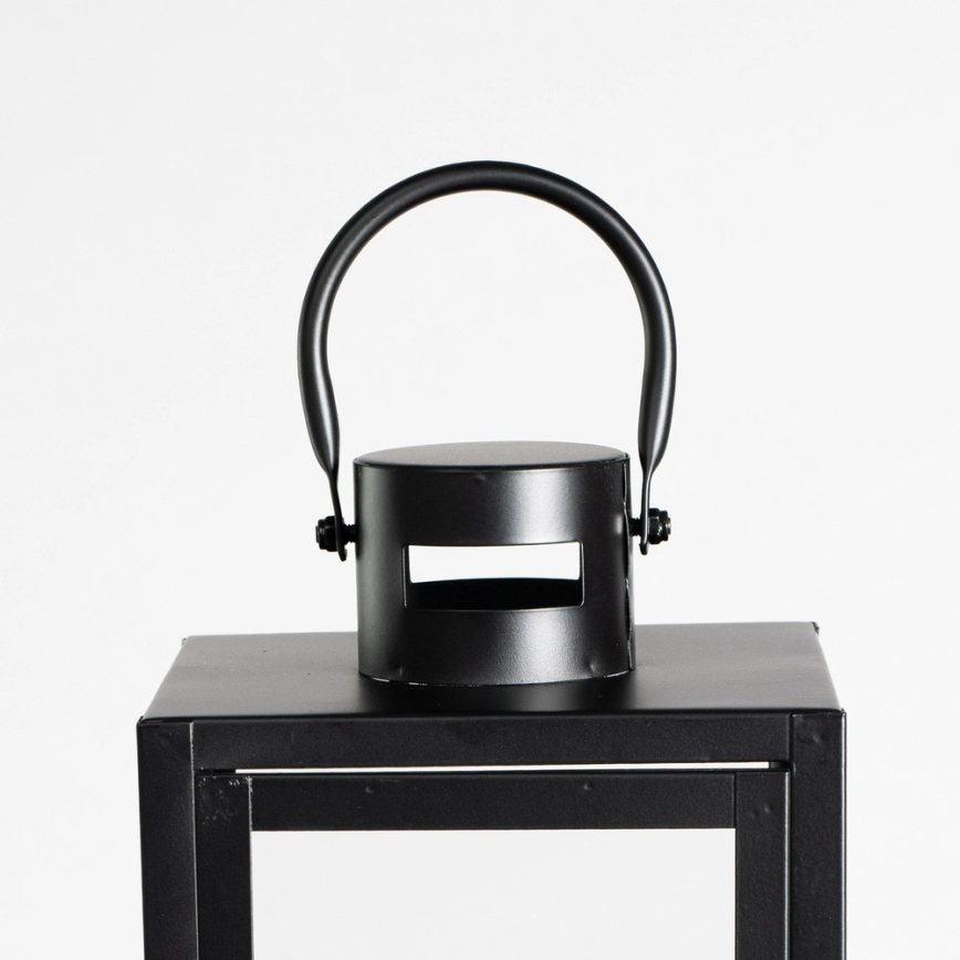 Lanterna decorativa 49 cm preta