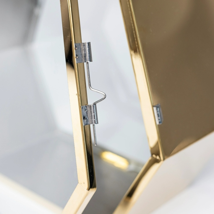 Lanterna decorativa dourada 43 cm