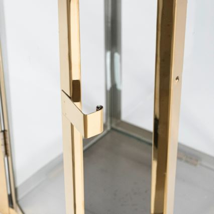 Lanterna decorativa dourada 63 cm