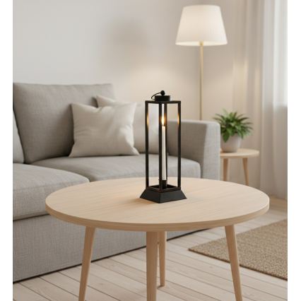Lanterna decorativa HALL 34 cm preta